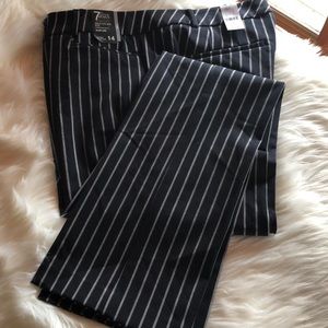 New York & company black stripe pants